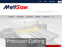 Tablet Screenshot of metlsaw.com